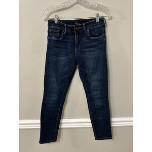 Sts blue ankle skinny jeans size 25 women blue dark wash mid rise denim
